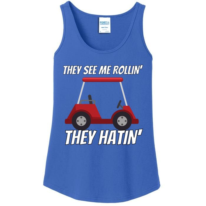 They See Me Rolling Golf Carmeaningful Gift Funny Golf Great Gift Ladies Essential Tank