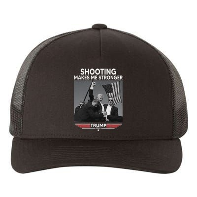 Trump Shooting Makes Me Stronger Bold 2024 Design Yupoong Adult 5-Panel Trucker Hat