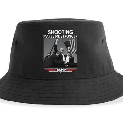 Trump Shooting Makes Me Stronger Bold 2024 Design Sustainable Bucket Hat