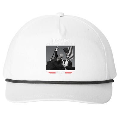 Trump Shooting Makes Me Stronger Bold 2024 Design Snapback Five-Panel Rope Hat