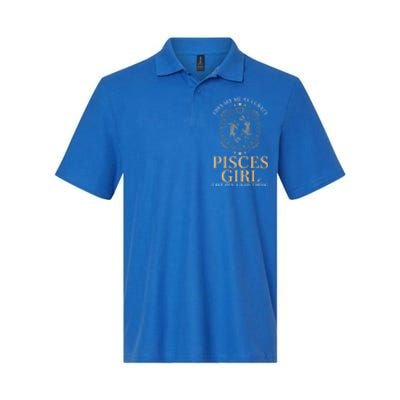 They See Me As A Crazy Pisces Zodiac Cute Gift Softstyle Adult Sport Polo