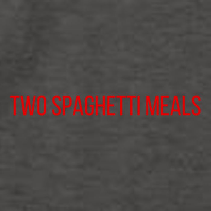 Two Spaghetti Meals Vector Backpack