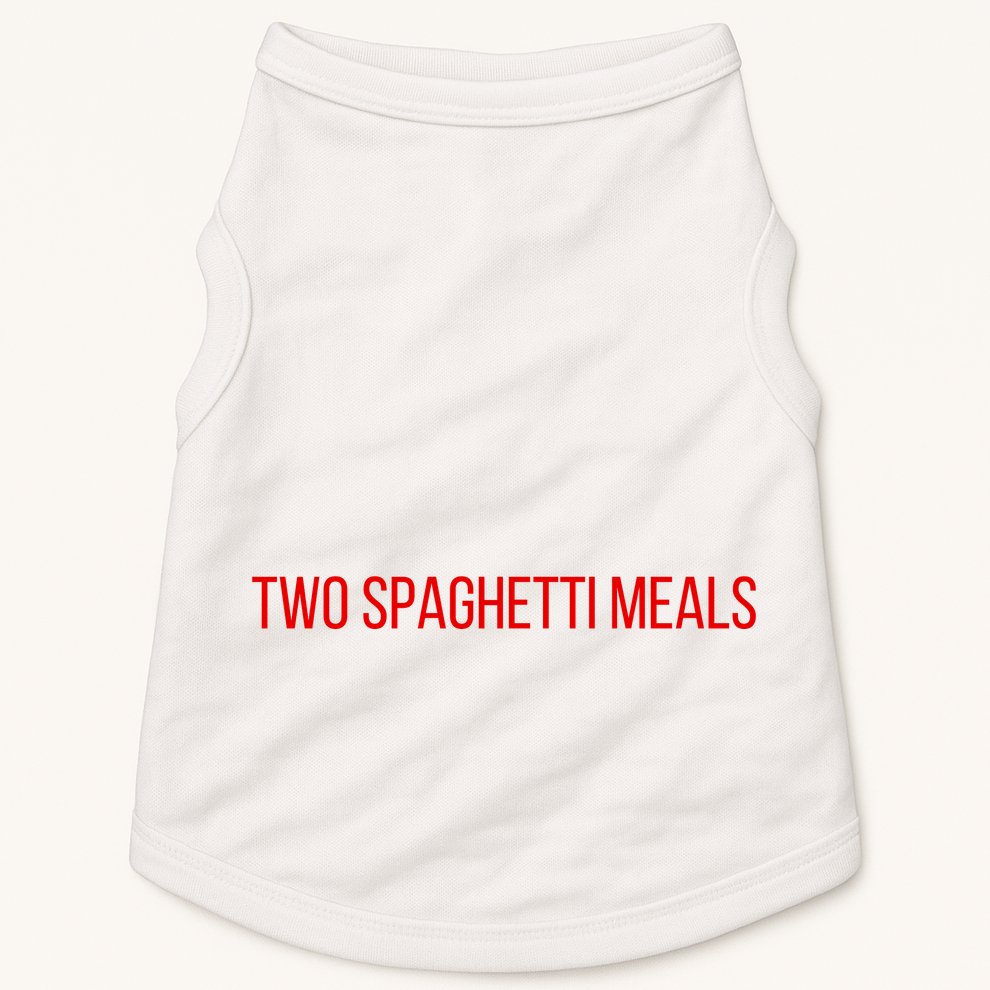 Two Spaghetti Meals Doggie Tank