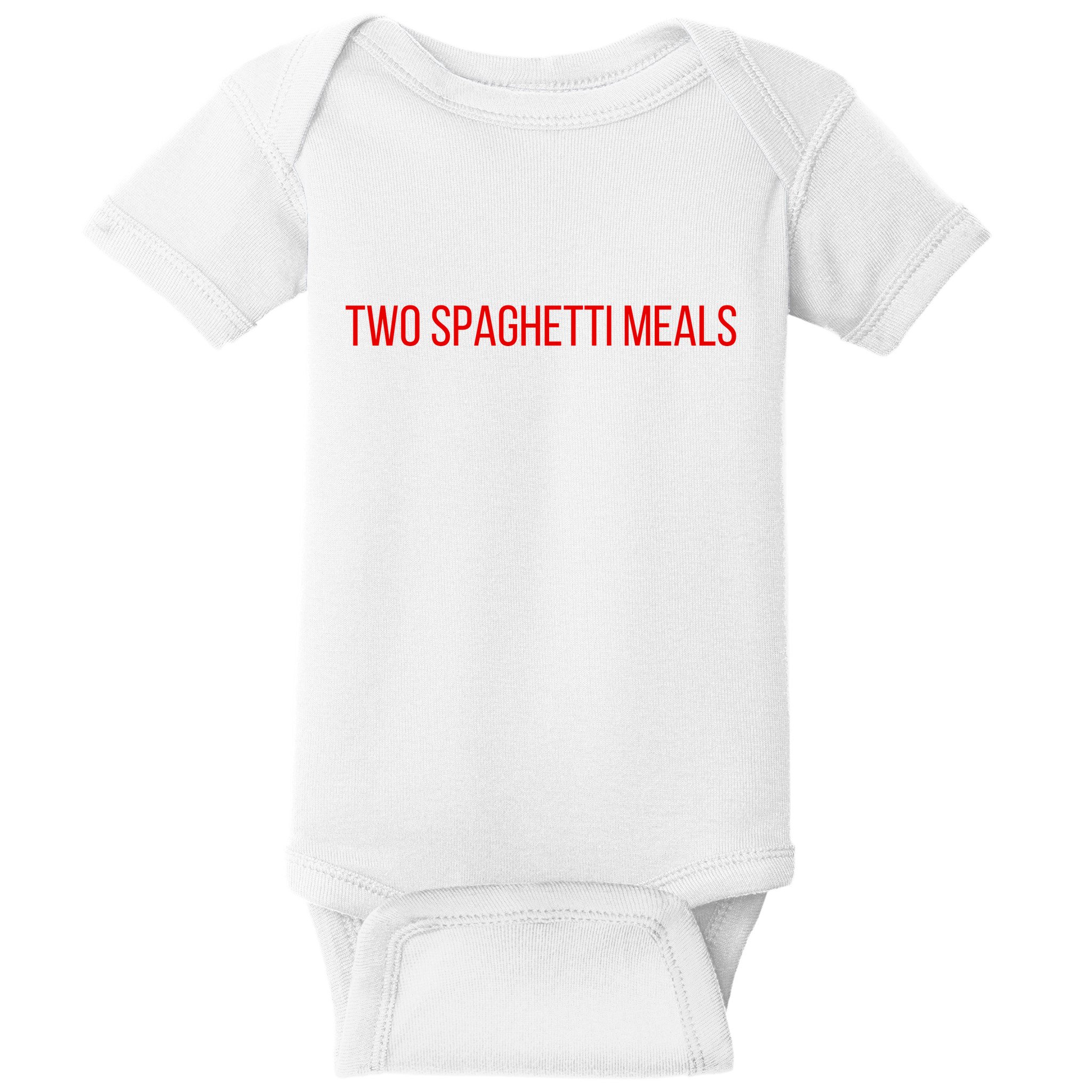 Two Spaghetti Meals Baby Bodysuit