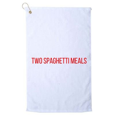 Two Spaghetti Meals Golf Towel