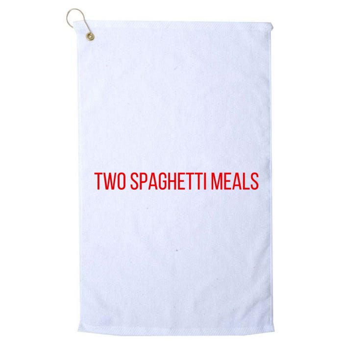 Two Spaghetti Meals Golf Towel