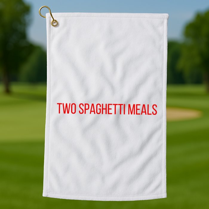 Two Spaghetti Meals Golf Towel