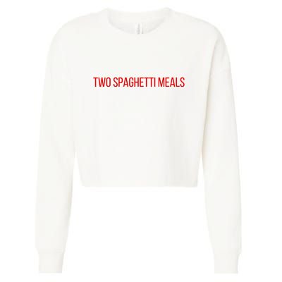 Two Spaghetti Meals Cropped Pullover Crew