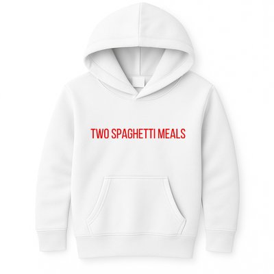 Two Spaghetti Meals Kids Hoodie