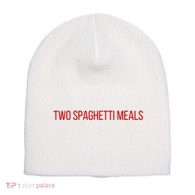 Two Spaghetti Meals Short Acrylic Beanie