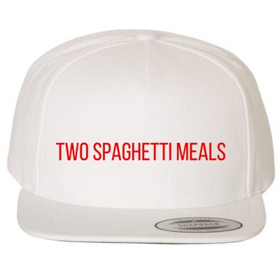 Two Spaghetti Meals Wool Snapback Cap