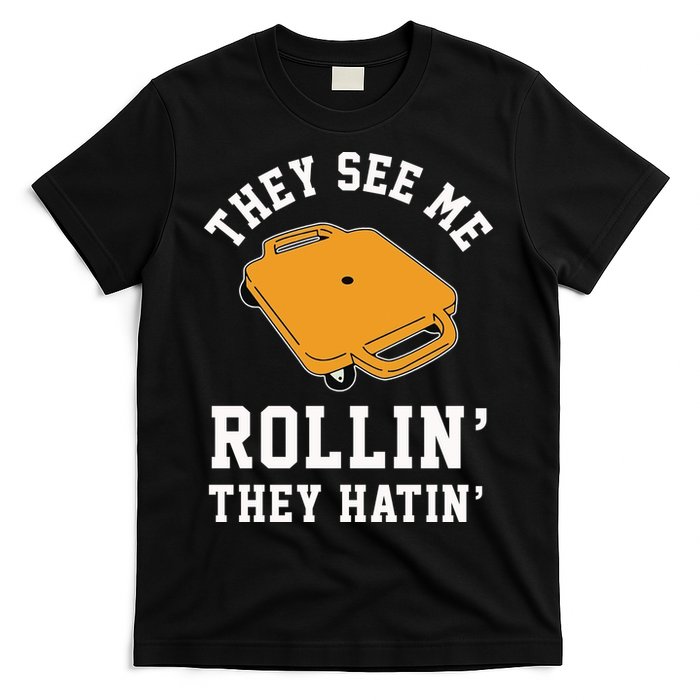 They See Me Rollin They Hatin 90s Scooter Funny T-Shirt
