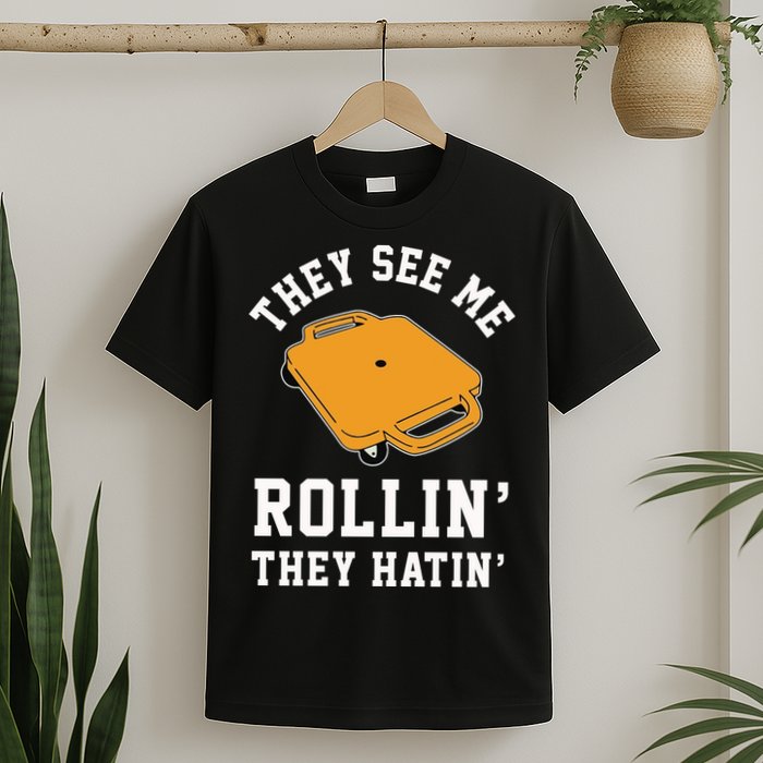 They See Me Rollin They Hatin 90s Scooter Funny T-Shirt