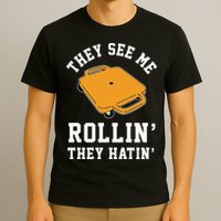 They See Me Rollin They Hatin 90s Scooter Funny T-Shirt