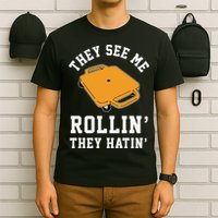 They See Me Rollin They Hatin 90s Scooter Funny T-Shirt