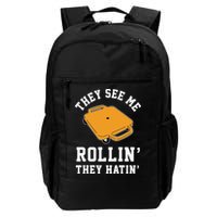 They See Me Rollin They Hatin 90s Scooter Funny Backpack