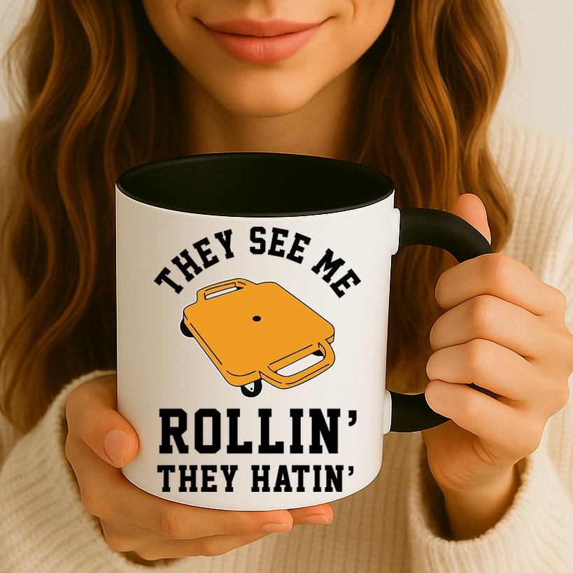 They See Me Rollin They Hatin 90s Scooter Funny Mug