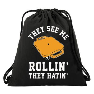 They See Me Rollin They Hatin 90s Scooter Funny Drawstring Bag