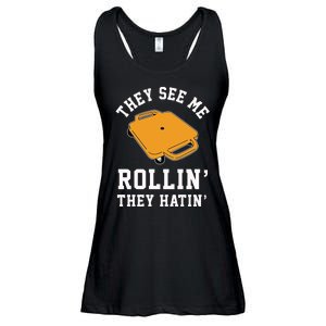 They See Me Rollin They Hatin 90s Scooter Funny Ladies Essential Flowy Tank