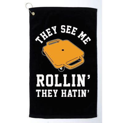 They See Me Rollin They Hatin 90s Scooter Funny Golf Towel