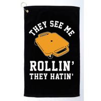 They See Me Rollin They Hatin 90s Scooter Funny Golf Towel