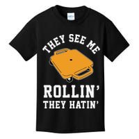 They See Me Rollin They Hatin 90s Scooter Funny Kids T-Shirt