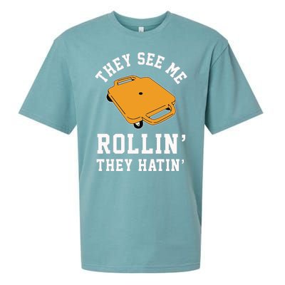 They See Me Rollin They Hatin 90s Scooter Funny Sueded Cloud Jersey T-Shirt