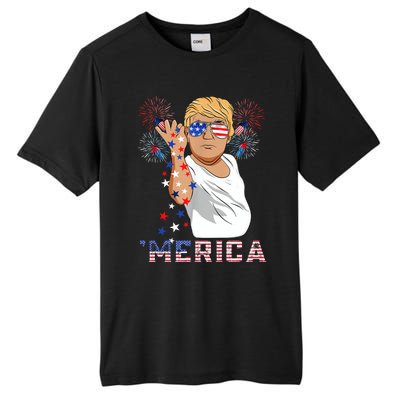 Trump Salt Merica Freedom 4th Of July Firework Trump Drunk Great Gift Tall Fusion ChromaSoft Performance T-Shirt