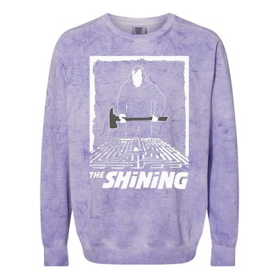 The Shining Maze White Colorblast Crewneck Sweatshirt