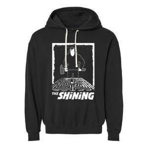 The Shining Maze White Garment-Dyed Fleece Hoodie