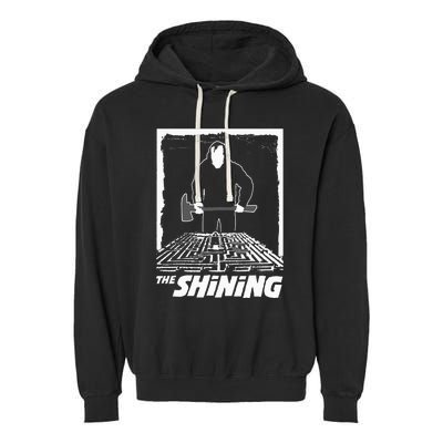 The Shining Maze White Garment-Dyed Fleece Hoodie