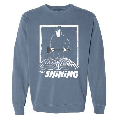 The Shining Maze White Garment-Dyed Sweatshirt