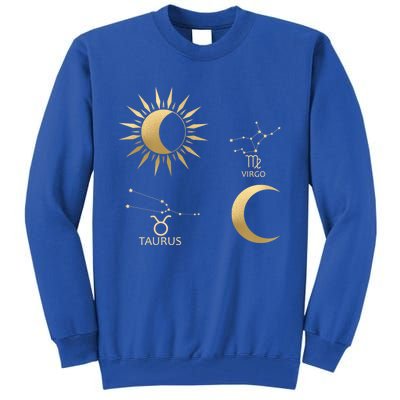 Taurus Sunvirgo Moon Zodiac Gift Tall Sweatshirt