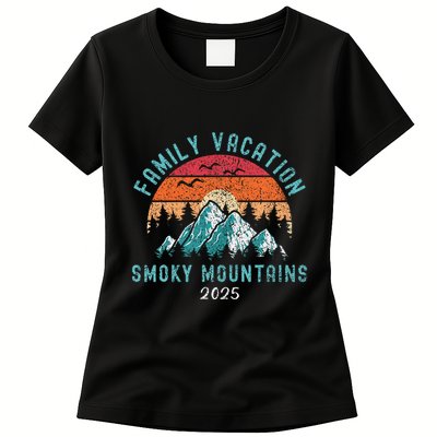 Tennessee Smoky Mountains Family Vacation 2025 Gatlinburg Womens T-Shirt