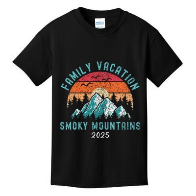Tennessee Smoky Mountains Family Vacation 2025 Gatlinburg Kids T-Shirt