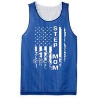 Triathlon Step Mom American Flag Vintage Christmas Xmas Gift Mesh Reversible Basketball Jersey Tank