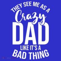 They See Me As A Crazy Dad Like Its A Bad Thing Daddy Gift Stripe Pom Pom Beanie