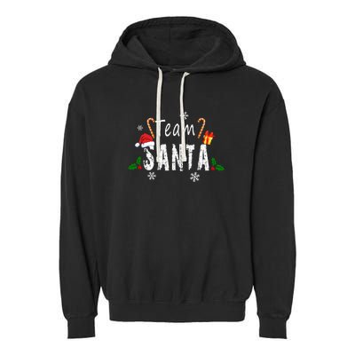 Team Santa | Merry Christmas Garment-Dyed Fleece Hoodie