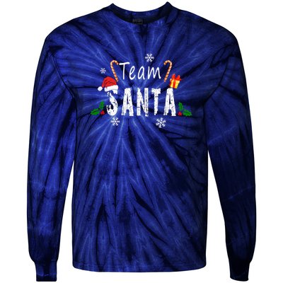 Team Santa | Merry Christmas Tie-Dye Long Sleeve Shirt