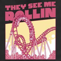 They See Me Rollin Funny Roller Coaster Adult Drive Performance Visor
