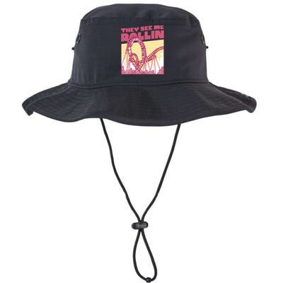 They See Me Rollin Funny Roller Coaster Legacy Cool Fit Booney Bucket Hat