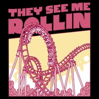 They See Me Rollin Funny Roller Coaster Wool Snapback Cap