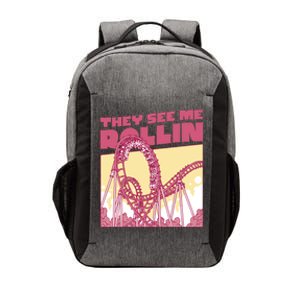 They See Me Rollin Funny Roller Coaster Vector Backpack