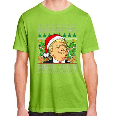 Trump Santa Make Christmas Great Again Trump President 47 Adult ChromaSoft Performance T-Shirt