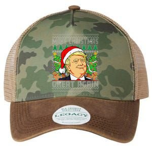 Trump Santa Make Christmas Great Again Trump President 47 Legacy Tie Dye Trucker Hat