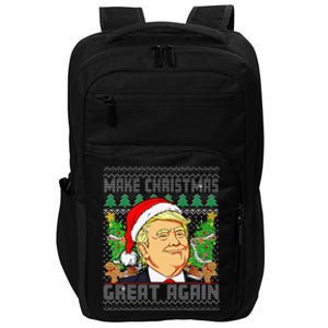 Trump Santa Make Christmas Great Again Trump President 47 Impact Tech Backpack