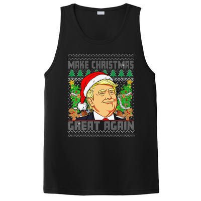 Trump Santa Make Christmas Great Again Trump President 47 PosiCharge Competitor Tank