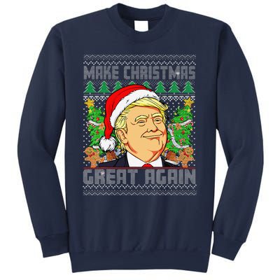 Trump Santa Make Christmas Great Again Trump President 47 Sweatshirt