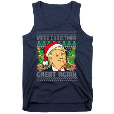 Trump Santa Make Christmas Great Again Trump President 47 Tank Top