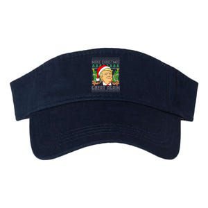 Trump Santa Make Christmas Great Again Trump President 47 Valucap Bio-Washed Visor